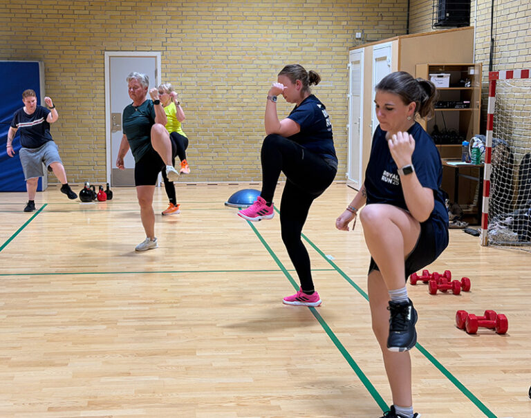 Træning i gymnastiksalen